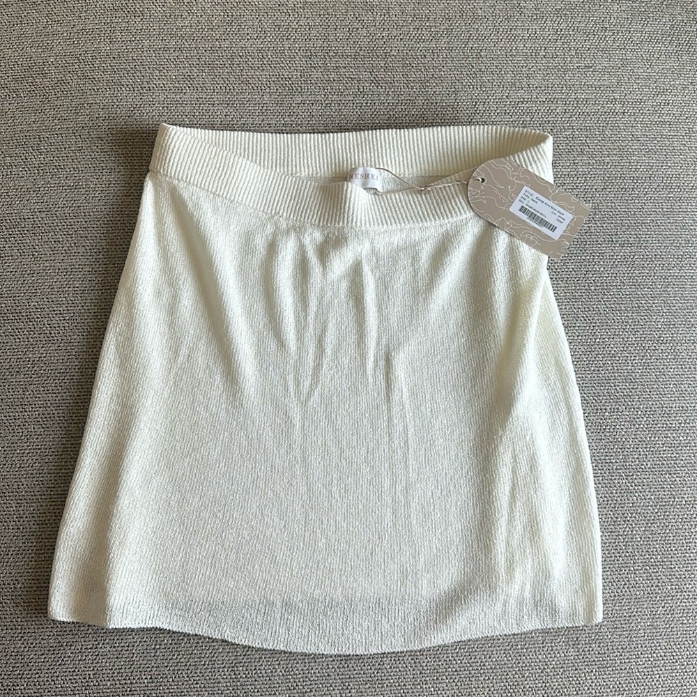 Meshki knit mini skirt